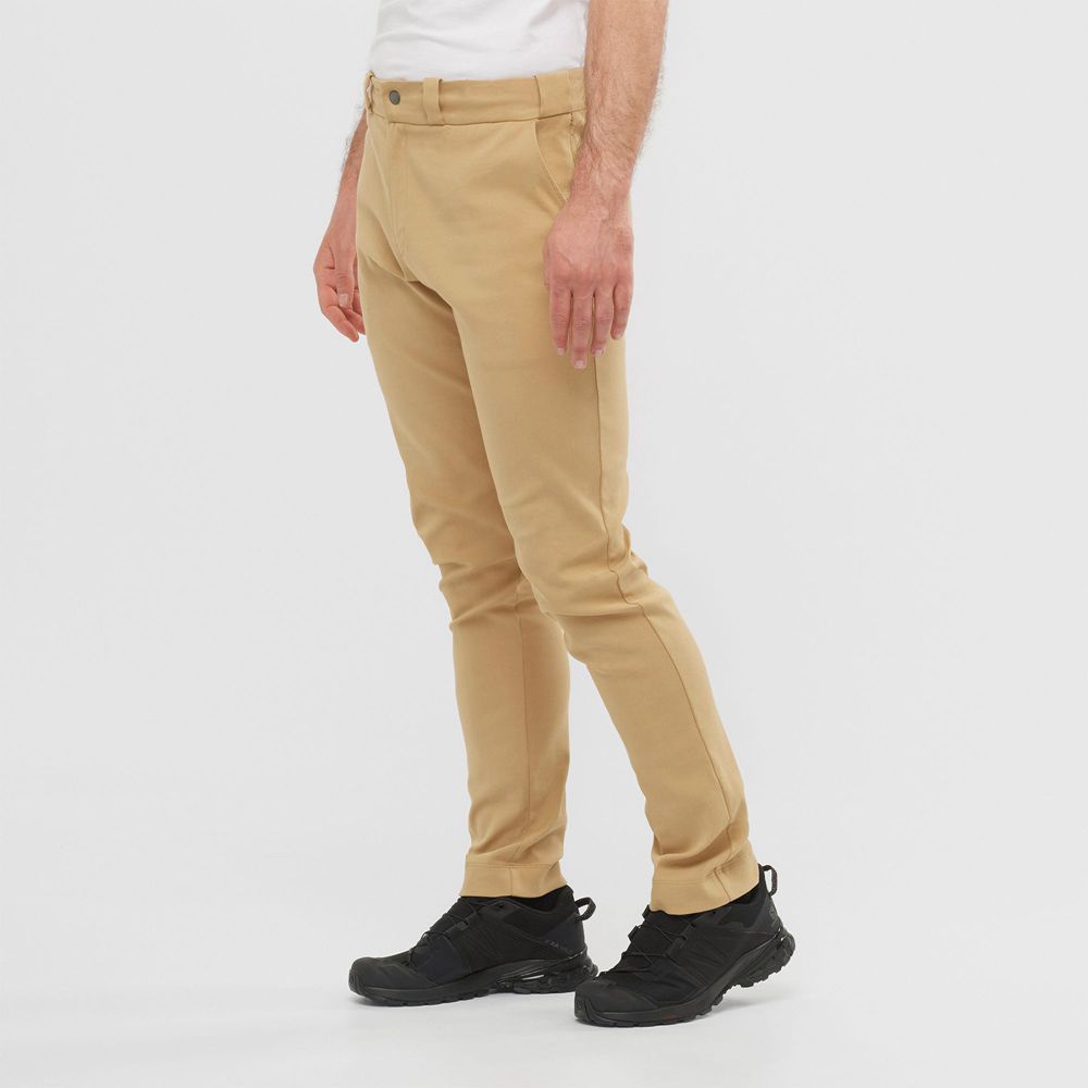 Salomon OUTLIFE CHINO M Pantalones Hombre - Kaki - Colombia (24561-FOPB)